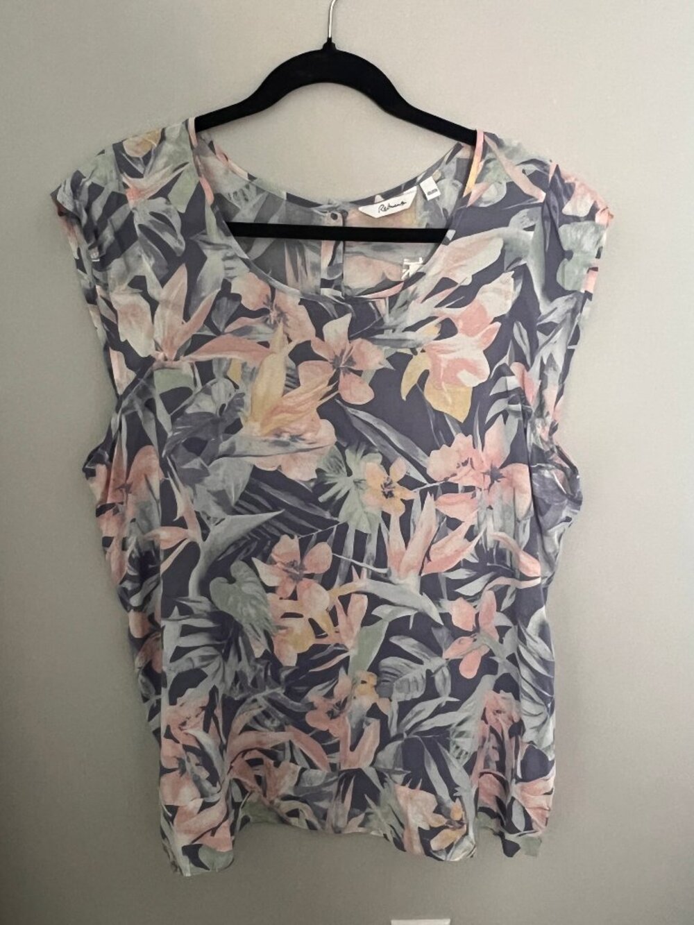Reitmans Tropical Floral Print Tank Top, Size XXL